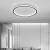 Homdiy Modern Round LED Ceiling Lamp Bedroom Flush Ceiling Lights Living Room