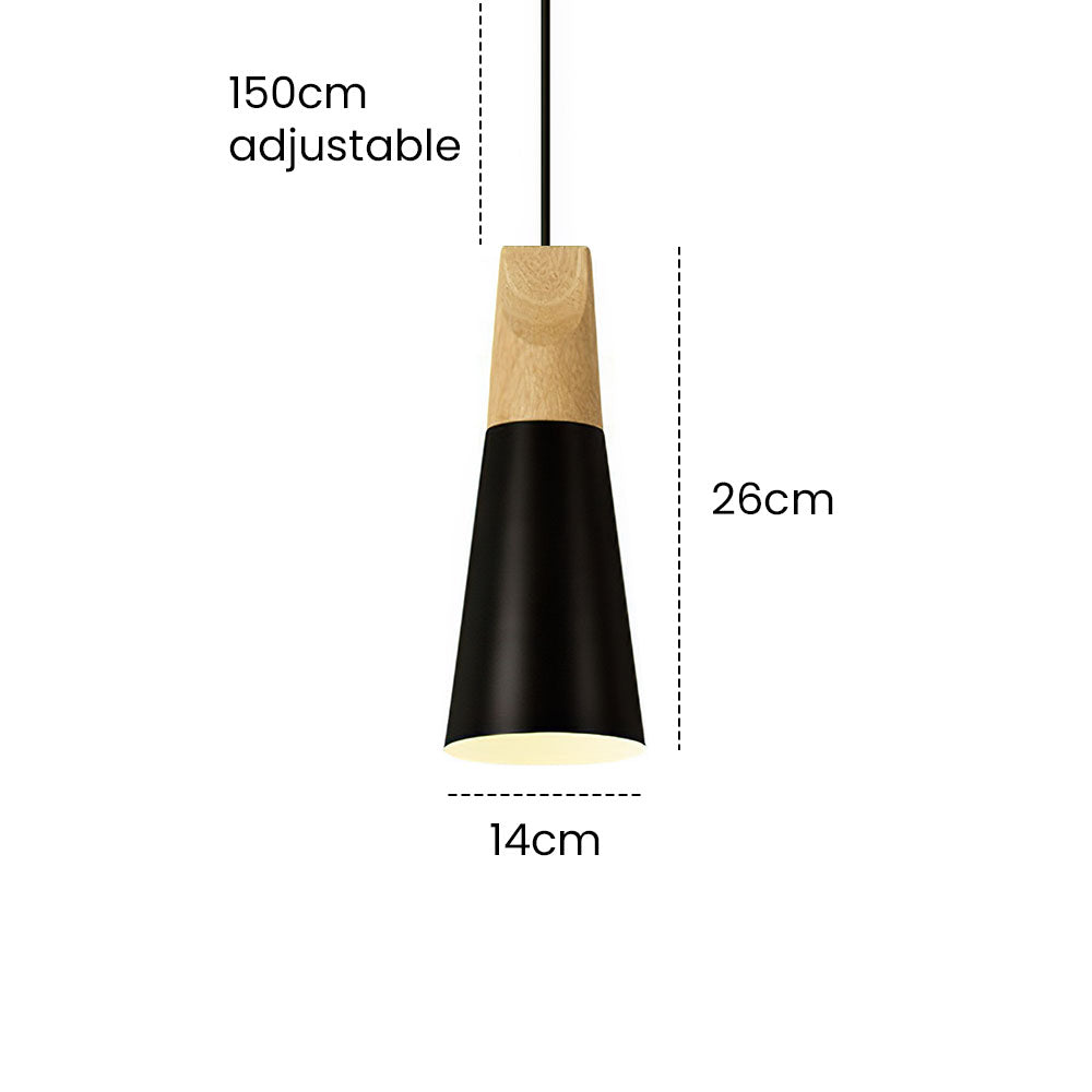 Wood Minimalist Farmhouse Pendant Light