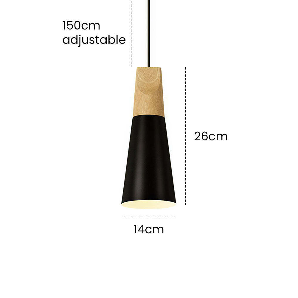 Wood Minimalist Farmhouse Pendant Light