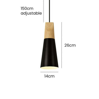 Wood Minimalist Farmhouse Pendant Light