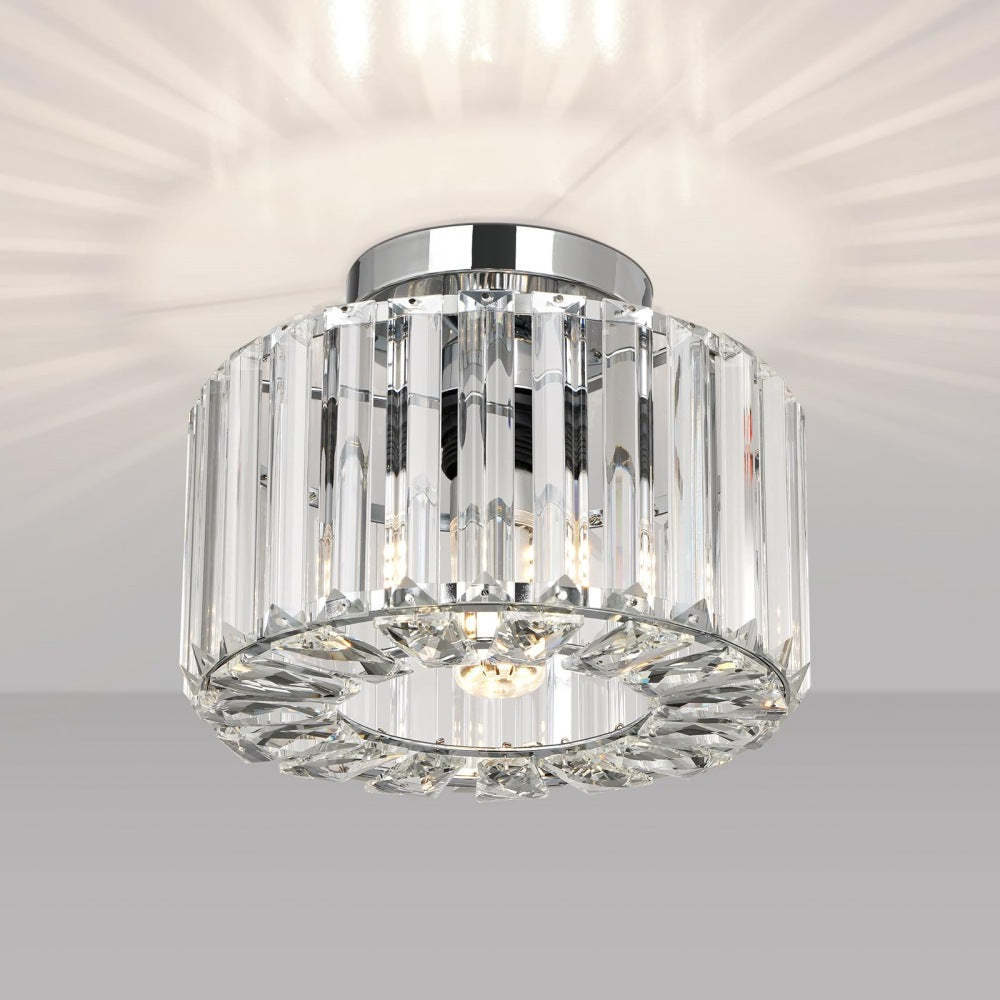 Lampsmodern Hallway Ceiling Light Modern Crystal Semi Flush Ceiling Lamp