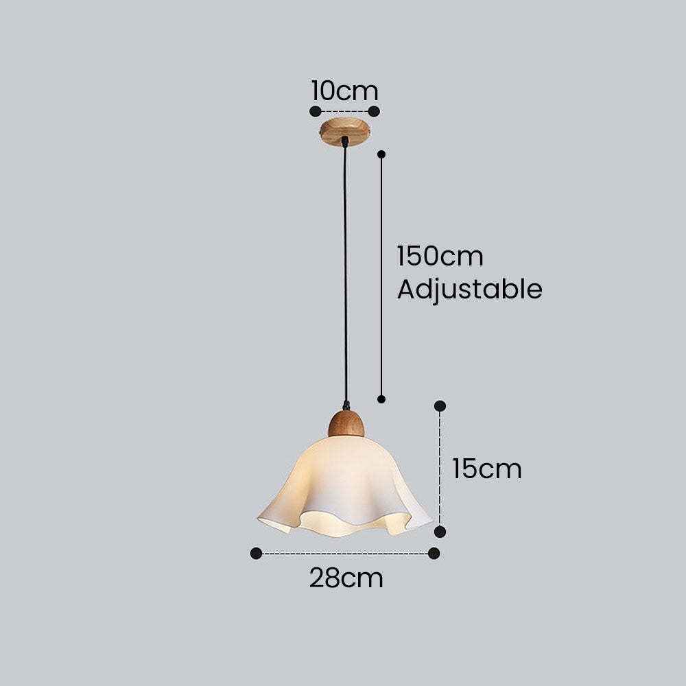 Creative Wood Dining Room White Pendant Lights