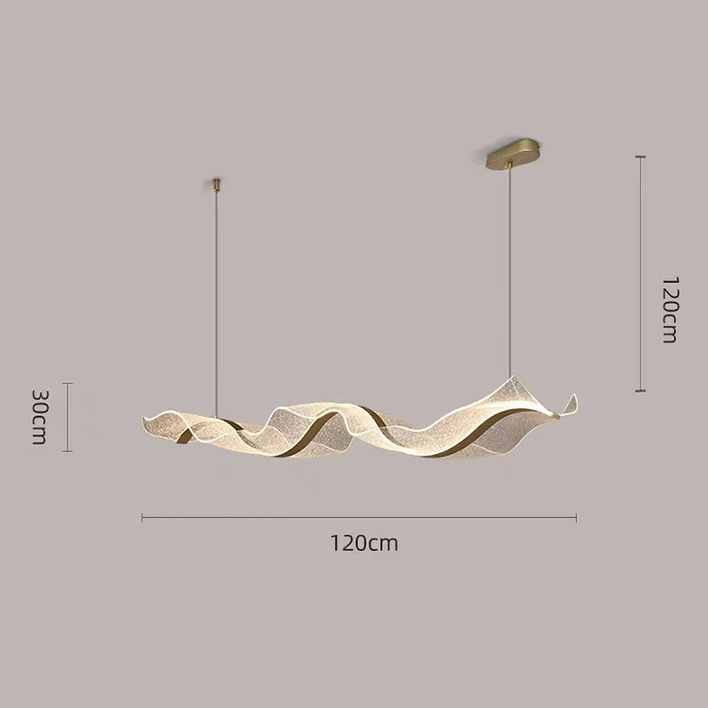 Designer Modern Nordic Wavy LED Island Lighting