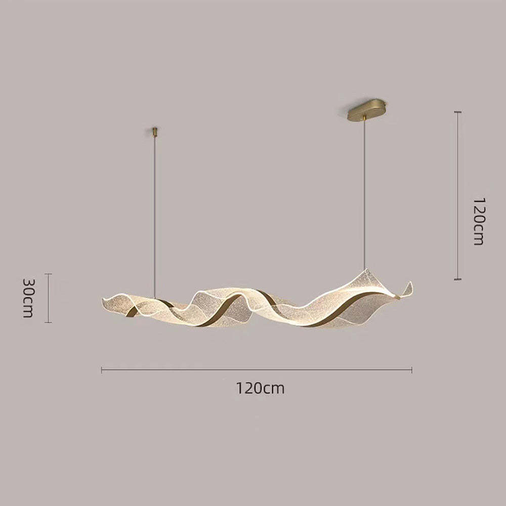 Designer Modern Nordic Wavy LED Island Lighting