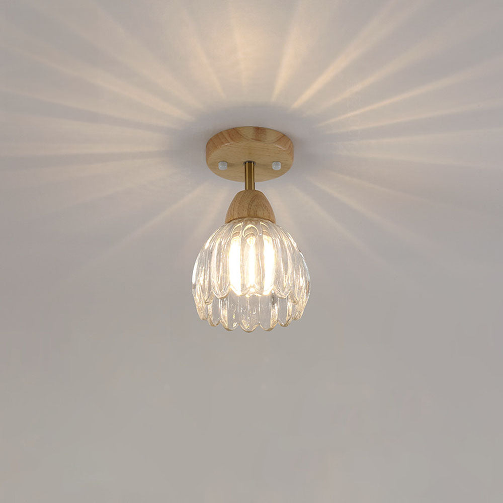 Semi Flush Mount Glass Ceiling Lights For Dining Room