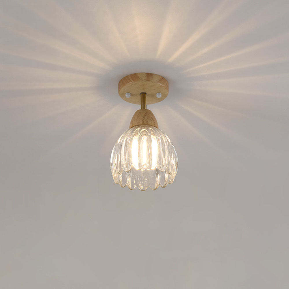 Semi Flush Mount Glass Ceiling Lights For Dining Room