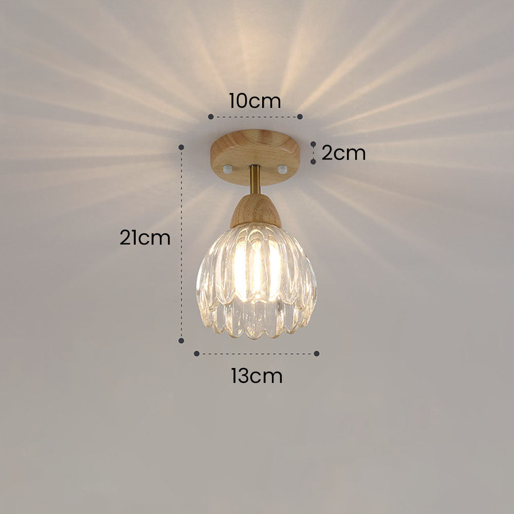 Semi Flush Mount Glass Ceiling Lights For Dining Room