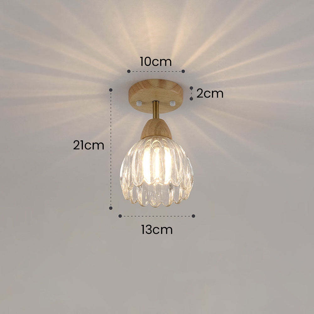 Semi Flush Mount Glass Ceiling Lights For Dining Room