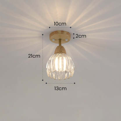 Semi Flush Mount Glass Ceiling Lights For Dining Room