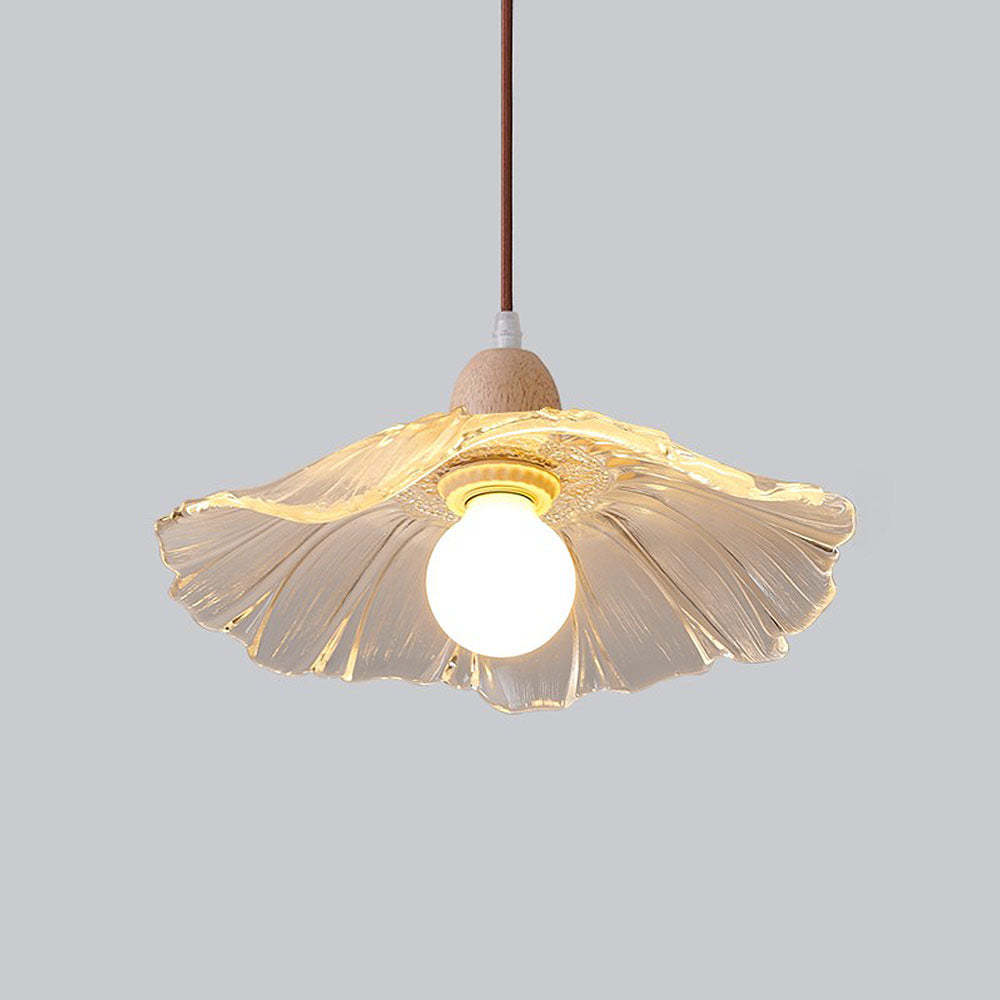 Flower Glass Dining Room Clear Pendant Lights