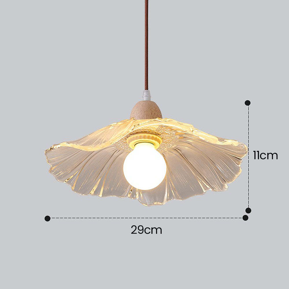 Flower Glass Dining Room Clear Pendant Lights