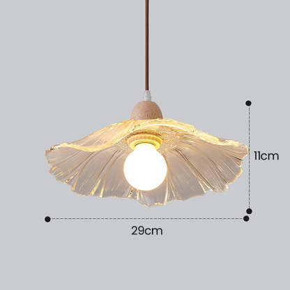 Flower Glass Dining Room Clear Pendant Lights