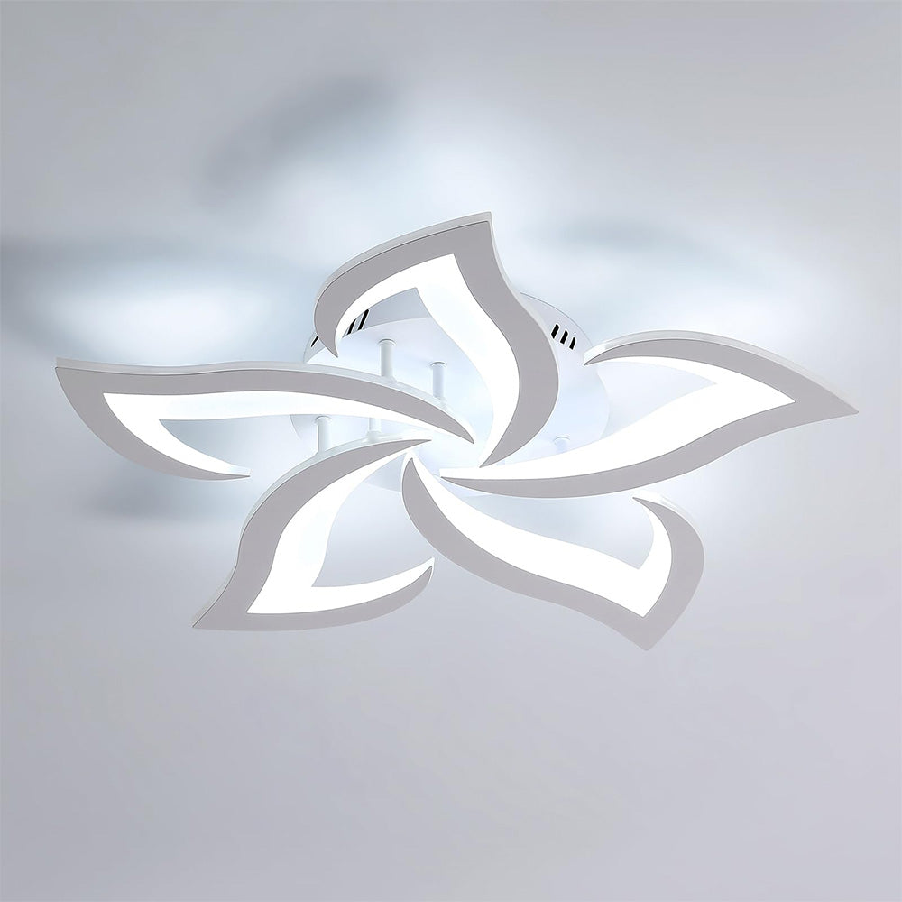 Modern Flower Shape Iron LED Ceiling Light For Bedroom