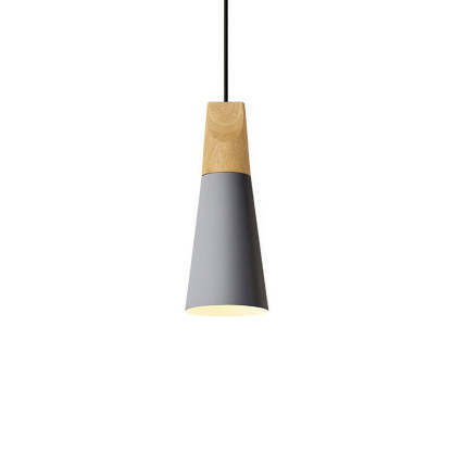 Wood Minimalist Farmhouse Pendant Light
