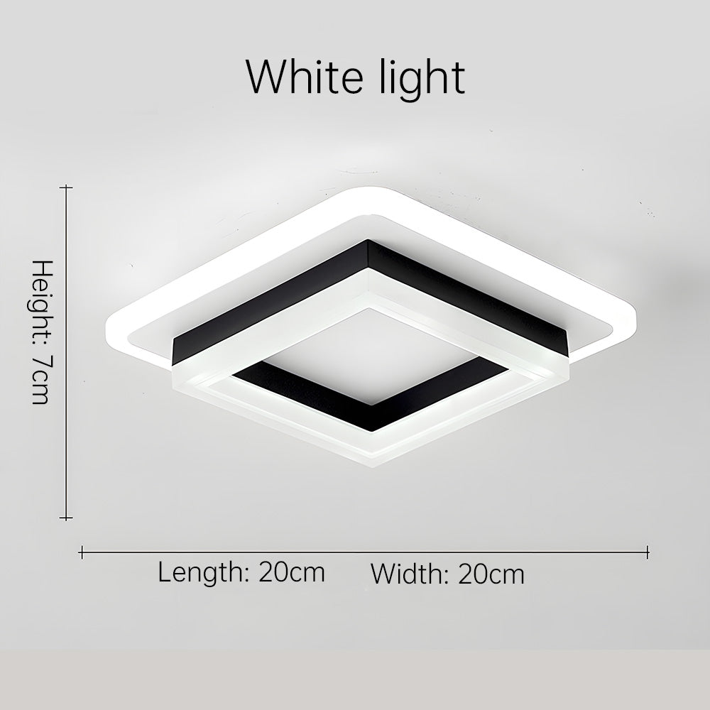 Geometric Square Hallway LED Ceiling Lights