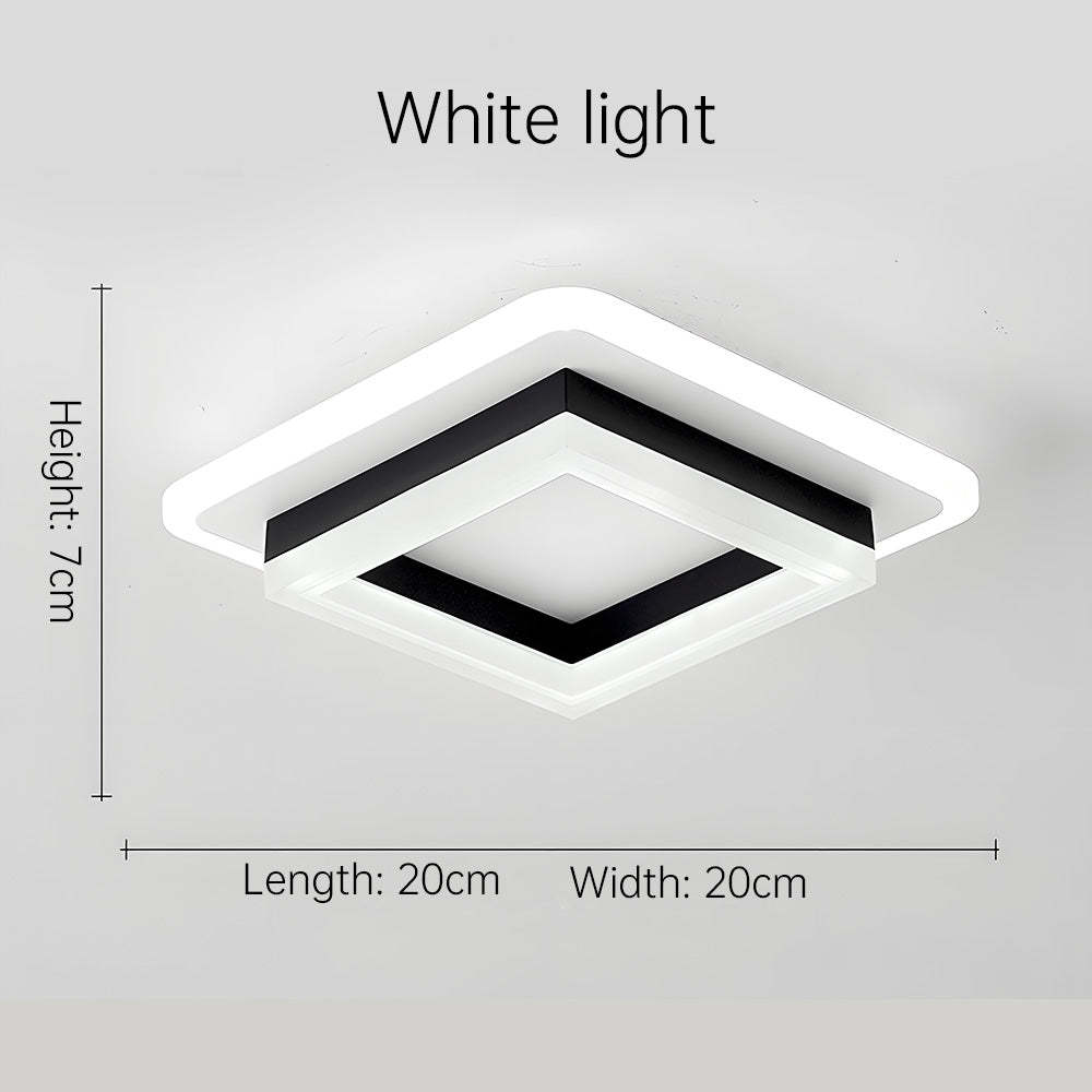 Geometric Square Hallway LED Ceiling Lights