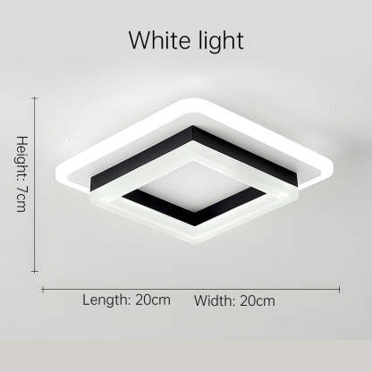 Geometric Square Hallway LED Ceiling Lights