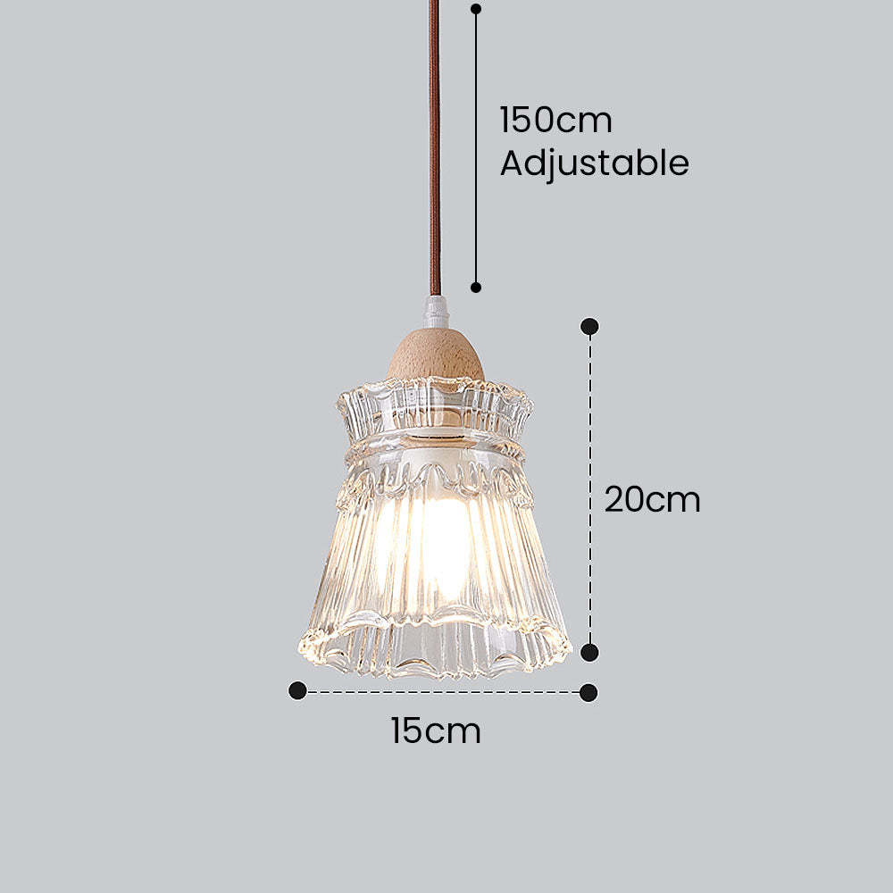  Wood Glass Living Room Pendant Lights