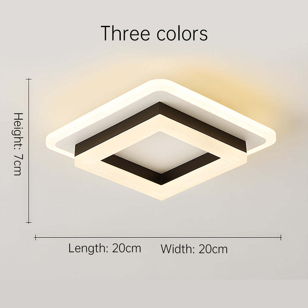 Geometric Square Hallway LED Ceiling Lights
