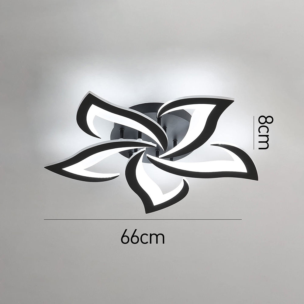 Modern Flower Shape Iron LED Ceiling Light For Bedroom