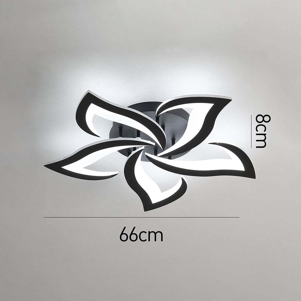 Modern Flower Shape Iron LED Ceiling Light For Bedroom