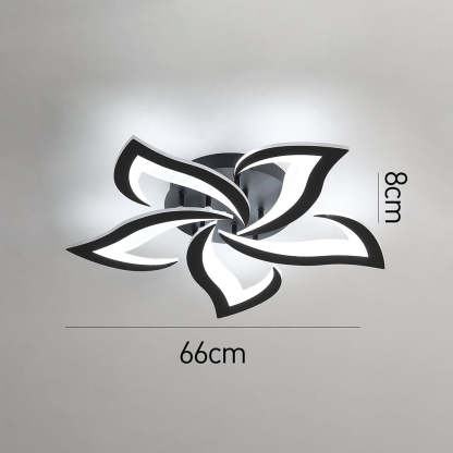Modern Flower Shape Iron LED Ceiling Light For Bedroom