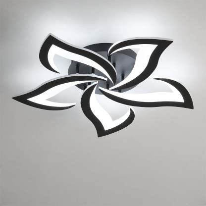 Modern Flower Shape Iron LED Ceiling Light For Bedroom