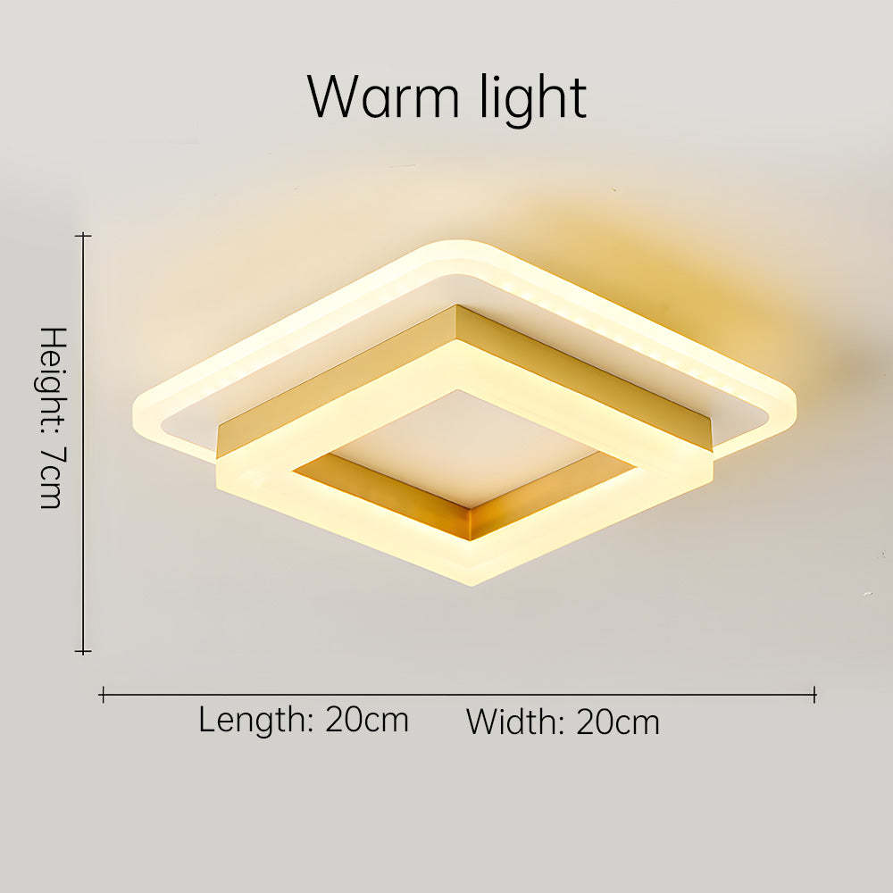 Geometric Square Hallway LED Ceiling Lights