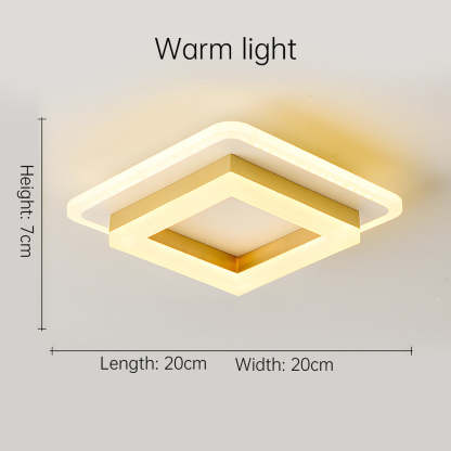 Geometric Square Hallway LED Ceiling Lights