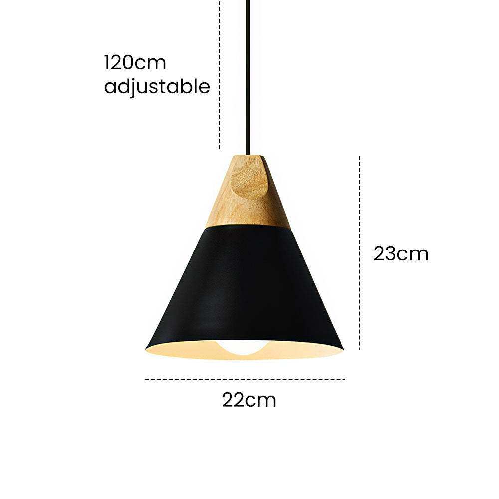 Wood Minimalist Farmhouse Pendant Light