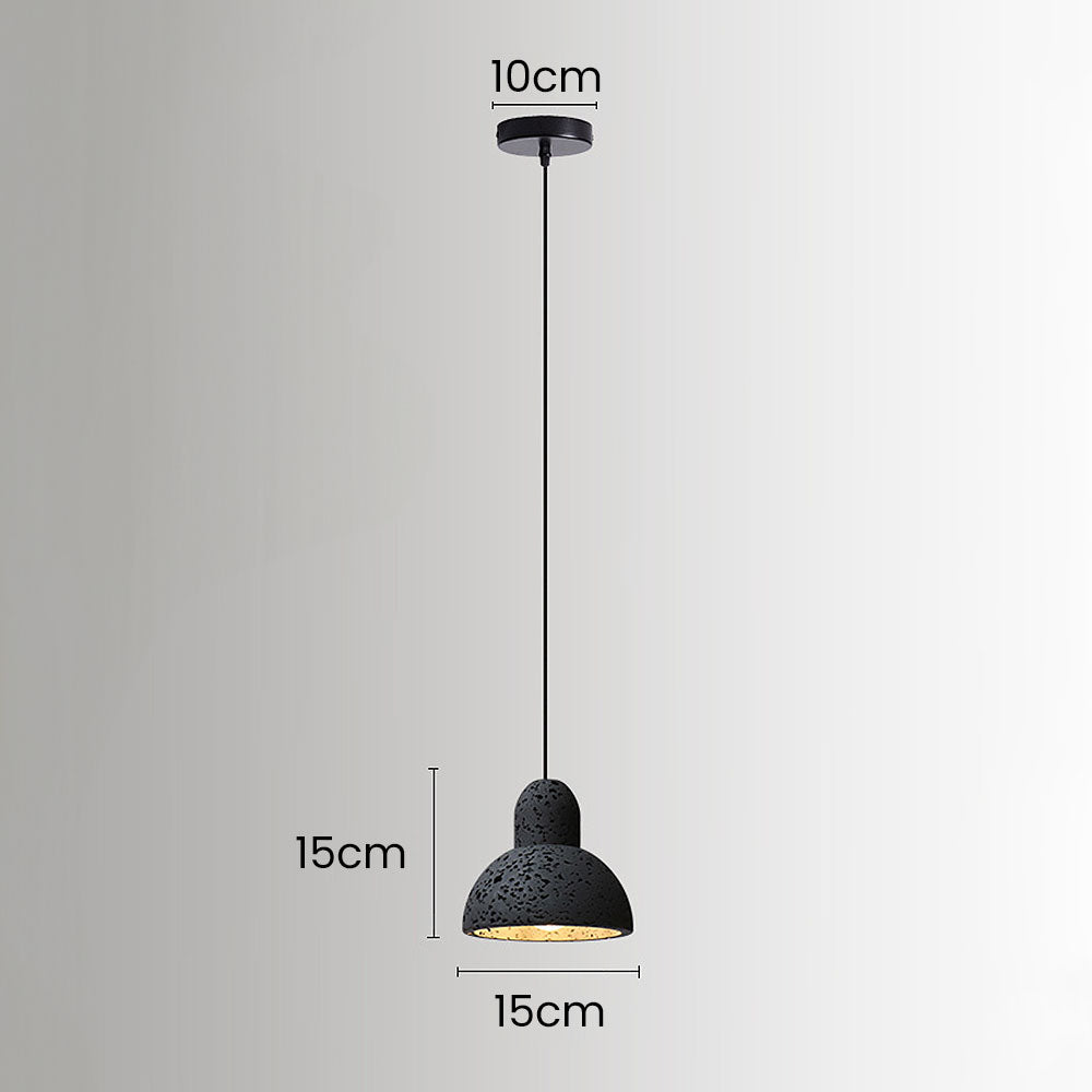 Wabi-Sabi Style Black Pendant Light For Dining Room