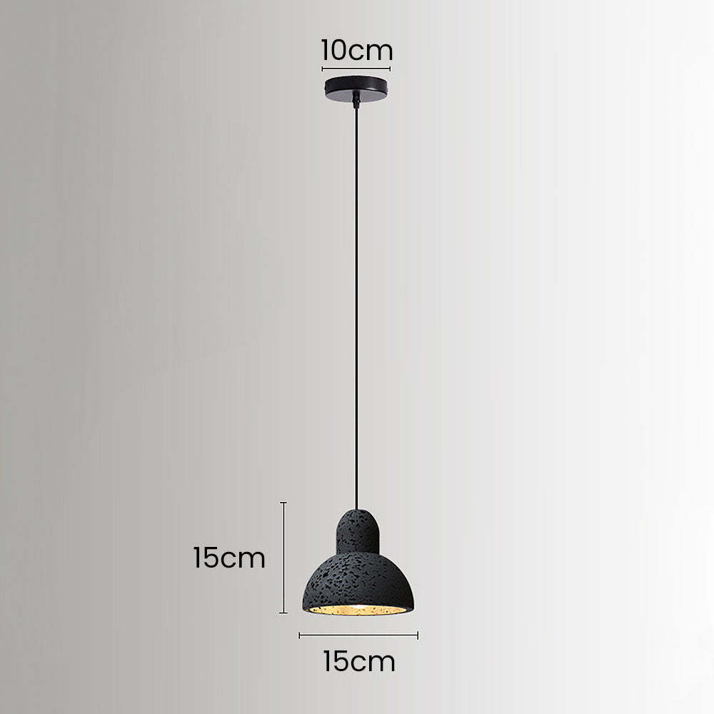 Wabi-Sabi Style Black Pendant Light For Dining Room