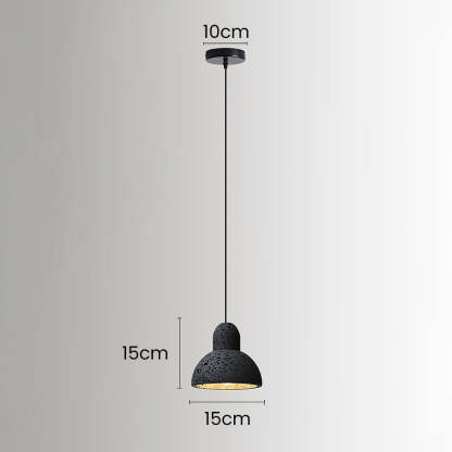 Wabi-Sabi Style Black Pendant Light For Dining Room