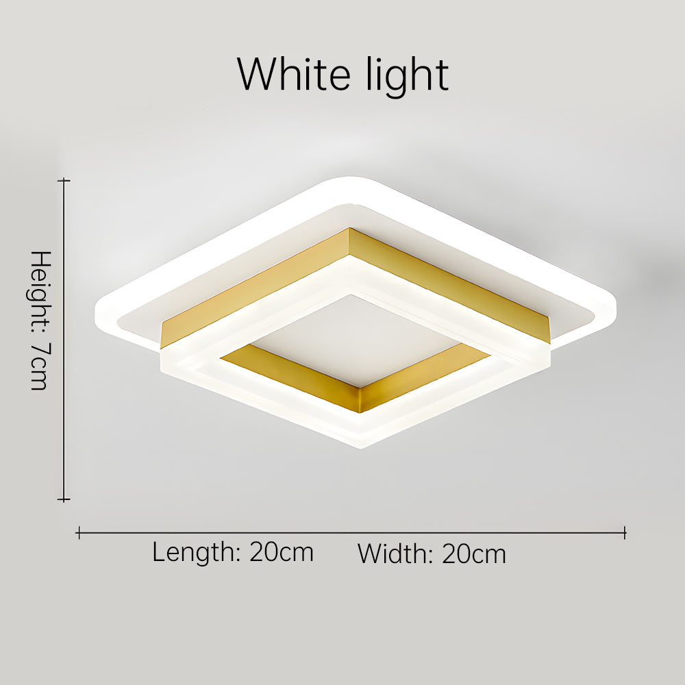 Geometric Square Hallway LED Ceiling Lights