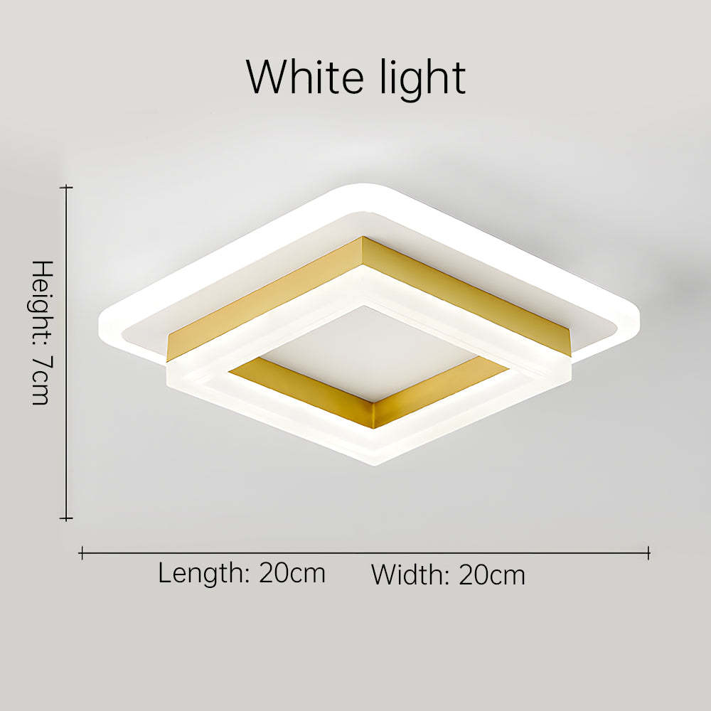 Geometric Square Hallway LED Ceiling Lights