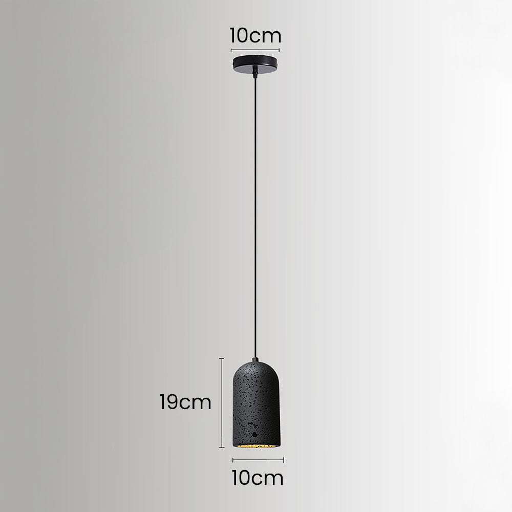 Wabi-Sabi Style Black Pendant Light For Dining Room