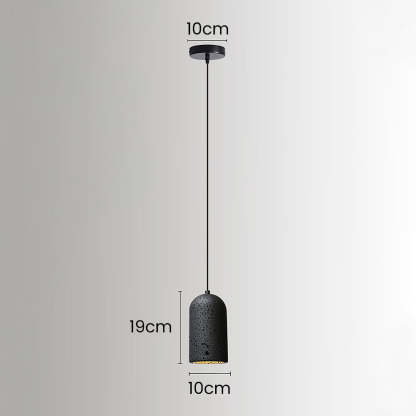 Wabi-Sabi Style Black Pendant Light For Dining Room