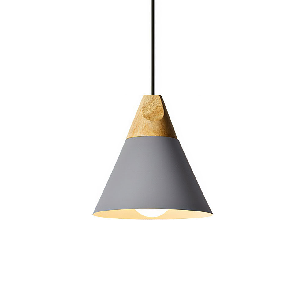 Wood Minimalist Farmhouse Pendant Light