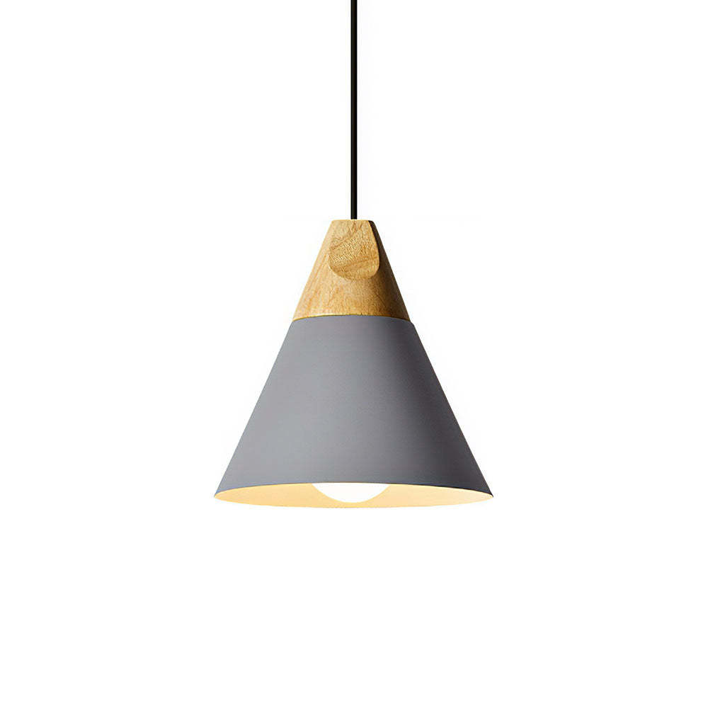 Wood Minimalist Farmhouse Pendant Light
