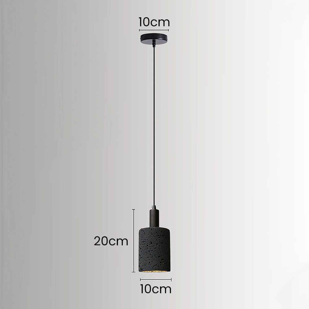 Wabi-Sabi Style Black Pendant Light For Dining Room