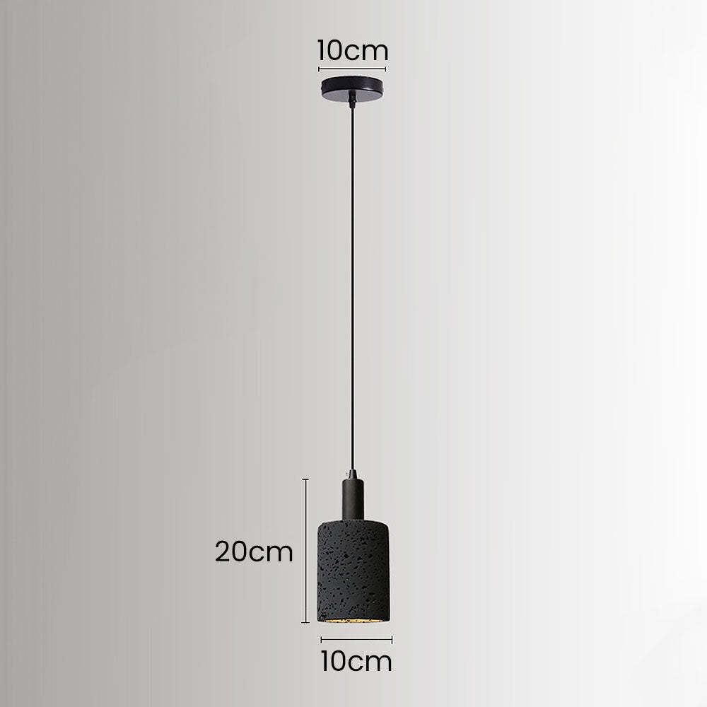 Wabi-Sabi Style Black Pendant Light For Dining Room