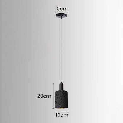 Wabi-Sabi Style Black Pendant Light For Dining Room