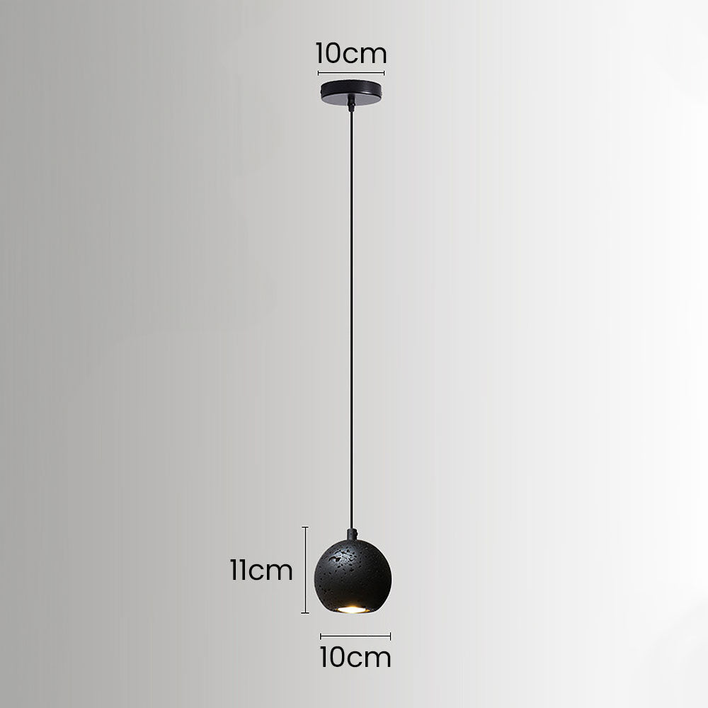 Wabi-Sabi Style Black Pendant Light For Dining Room