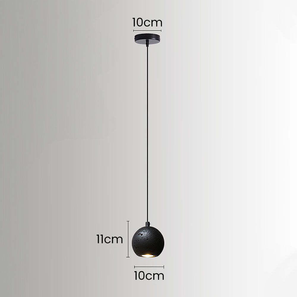 Wabi-Sabi Style Black Pendant Light For Dining Room