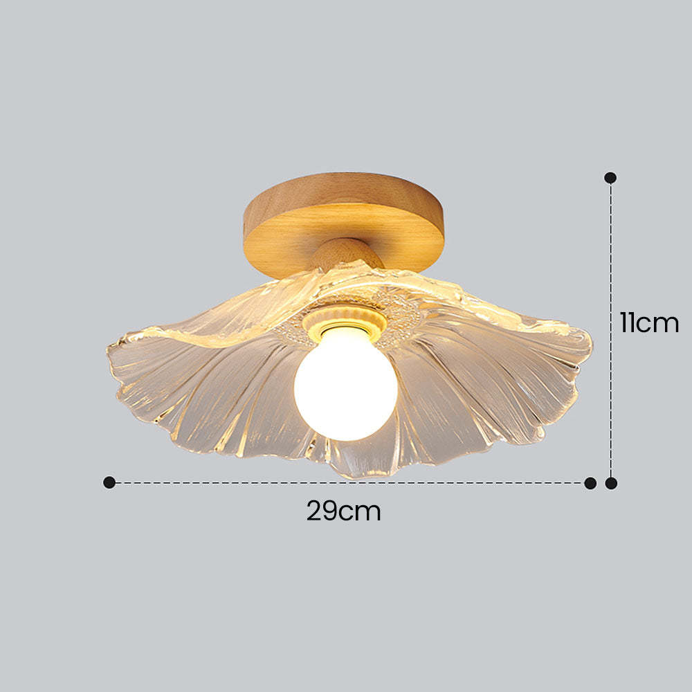 Flower Glass Dining Room Clear Pendant Lights