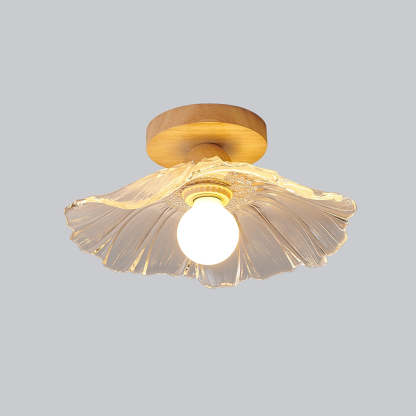 Flower Glass Dining Room Clear Pendant Lights