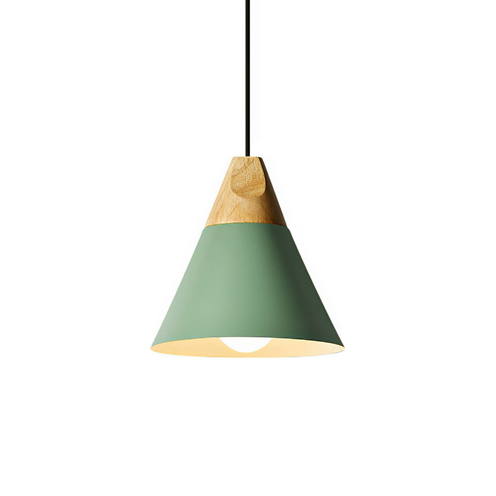 Wood Minimalist Farmhouse Pendant Light