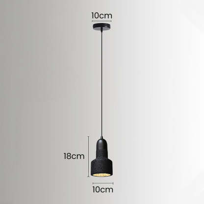 Wabi-Sabi Style Black Pendant Light For Dining Room