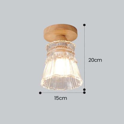  Wood Glass Living Room Pendant Lights