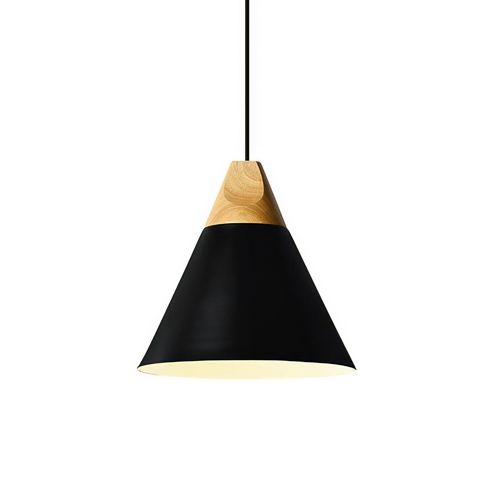 Wood Minimalist Farmhouse Pendant Light